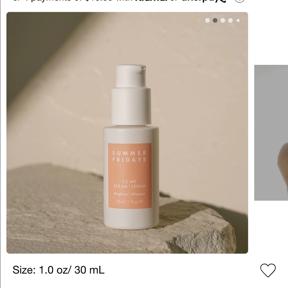 Summer Fridays CC ME SERUM
WITH VITAMIN C + NIACINAMIDE